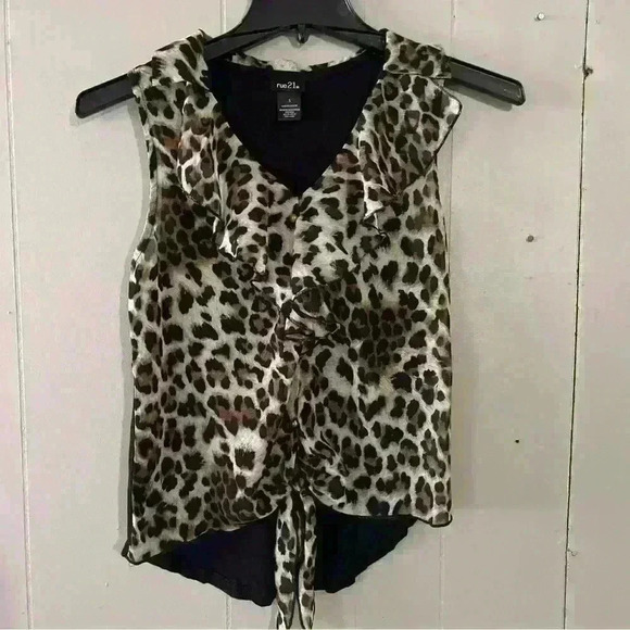 Rue21 Sleeveless Top Animal Print Size S - Picture 1 of 3